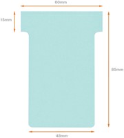 T-kaart Nobo nr.2 48mm blauw 100 stuks-6