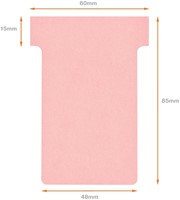 T-kaart Nobo nr.2 48mm roze 100 stuks-3