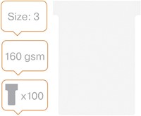 T-kaart Nobo nr.3 80mm wit 100 stuks-5