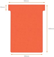 T-kaart Nobo nr.3 80mm rood 100 stuks-3