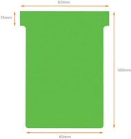 T-kaart Nobo nr.3 80mm groen 100 stuks-6