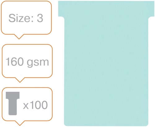 T-kaart Nobo nr.3 80mm blauw 100 stuks-5