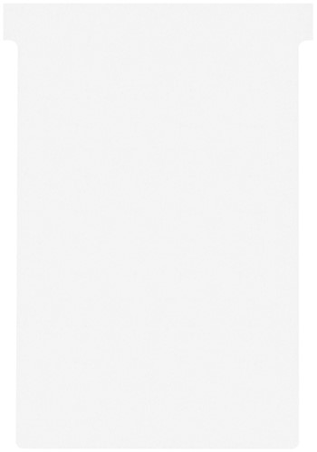 T-kaart Nobo nr.4 112mm wit 100 stuks