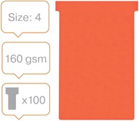 T-kaart Nobo nr.4 112mm rood 100 stuks-2