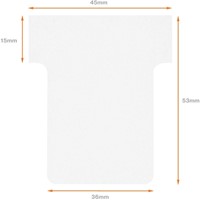 T-kaart Nobo nr 1.5 36mm wit 100 stuks-3