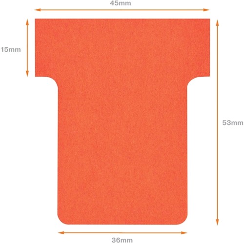 T-kaart  Nobo nr 1.5 36mm rood 100 stuks-6