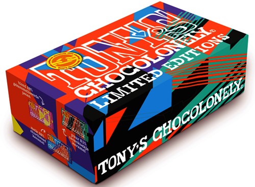 Chocoladeletter Tony's Chocolonely wit S 180gr-1