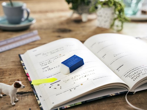 Gum edding R20 met kunststof blauwen houder 2 stuks-1