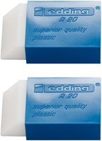 Gum edding R20 met kunststof blauwen houder 2 stuks-2