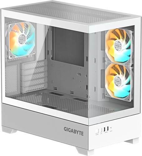 GIGABYTE C201 PANORAMIC ICE Midi Tower Wit-2