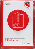 Vouwmap Quantore A4 ongelijke zijde 250gr rood-2