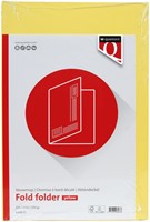 Vouwmap Quantore Folio ongelijke zijde 250gr geel-2