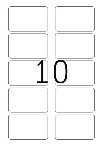 Naambadge etiket HERMA 4514 80x50mm wit 200 stuks-2