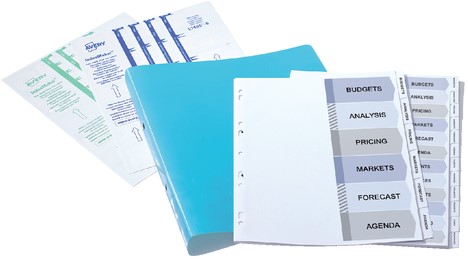Tabbladen Avery Indexmaker 9-gaats 12-delig wit-1