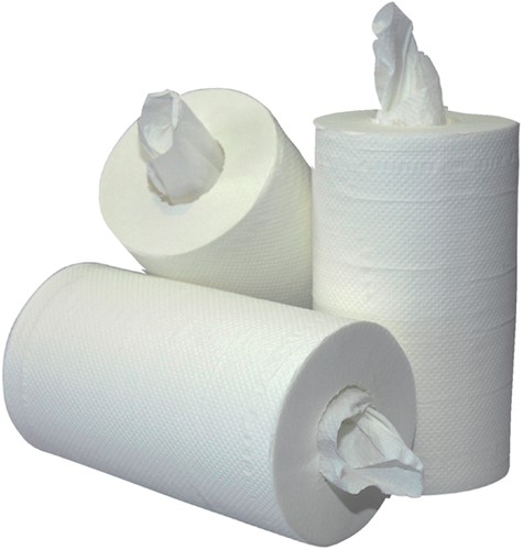 Poetspapier Cleaninq klein 1-laags 11x120m wit-2