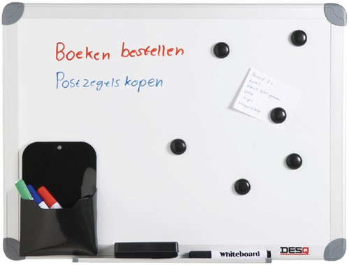 Whiteboard Desq 600x900mm in kunststof draagtas