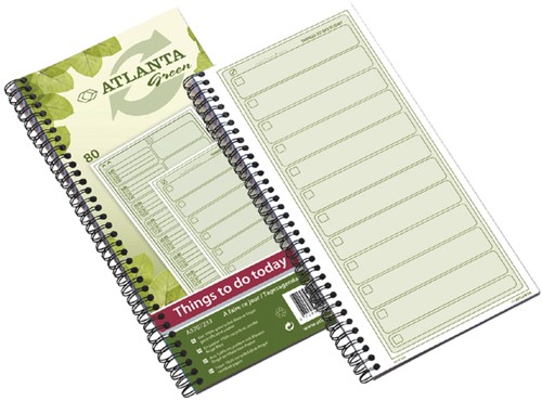 Things to do Djois Atlanta recycled papier Today 297x140mm 80vel 70gr groen
