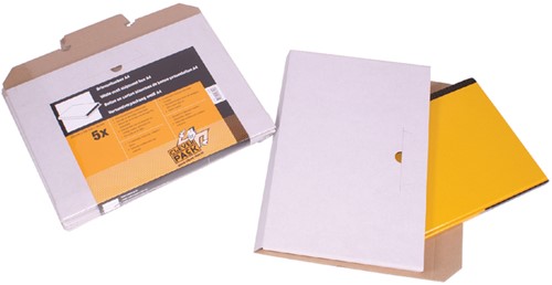 Brievenbusbox CleverPack A4 350x230x26mm karton wit pak à 5 stuks-3