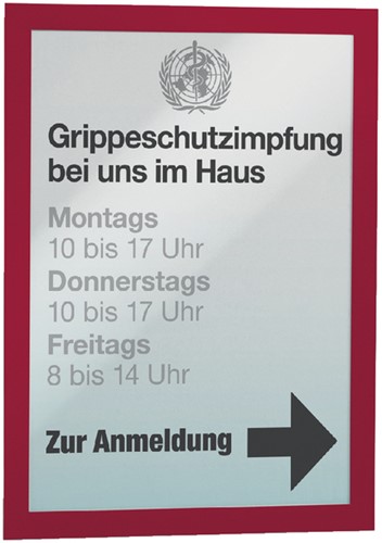 Duraframe Durable 487303 A3 rood 2 stuks