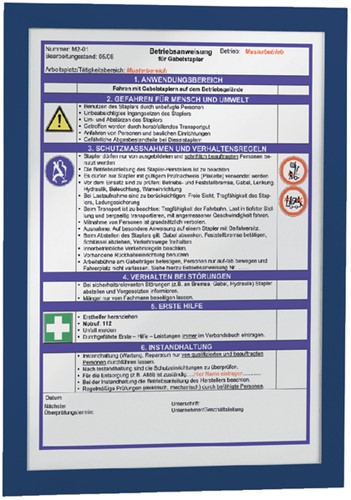 Duraframe Durable 488207 A4 blauw 10 stuks