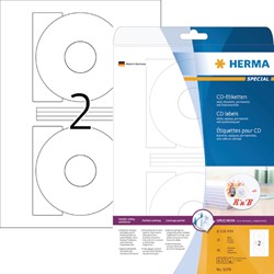 Etiket HERMA 5079 CD 116mm wit opaqua 50 stuks