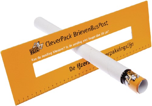 Verzendkoker CleverPack A3 330x29.5mm met doppen wit pak à 5 stuks-2