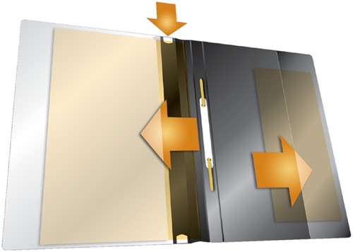 Snelhechtmap Durable Duraplus A4 zwart-3