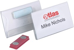 Badge Durable 8116 vlak met magneet 40x75mm