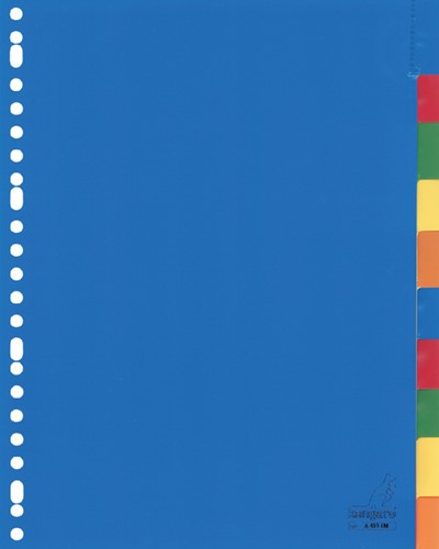 Tabbladen Kangaro 23-gaats A410FM 10-delig + venster assorti PP