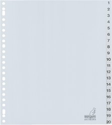 Tabbladen Kangaro 23-gaats G420CM-B 1-20 genummerd breed PP