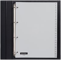 Tabbladen Quantore 4-gaats 1-31 genummerd grijs PP