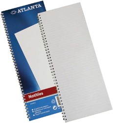 Notitieboek Djois Atlanta enkelvoudig 330x135mm 100 bladzijdes blauw