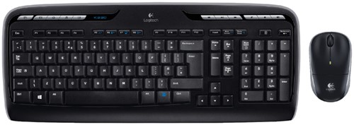 Toetsenbord Logitech MK330 Qwerty + muis zwart