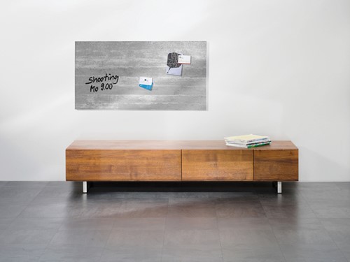 Glasbord Sigel magnetisch 910x460x15mm beton design-2