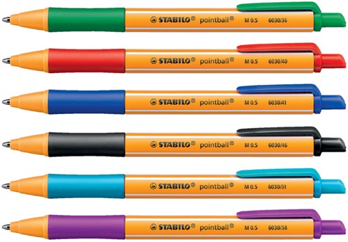 Balpen STABILO pointball 6030/41 medium blauw-3