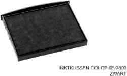 Stempelkussen Colop 6E/2800 zwart p/2