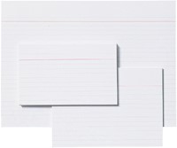 Systeemkaart Aurora 200x150mm lijn met rode koplijn 210gr wit 100 vel-1