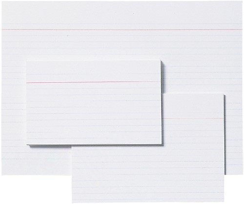 Systeemkaart Aurora 150x100mm lijn met rode koplijn 210gr wit 100 vel-1