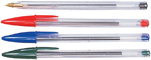 Balpen Bic Cristal medium assorti in tubo verpakking-2