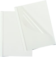 Thermische omslag GBC A4 3mm transparant/wit 100 stuks-3