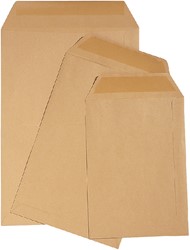 Envelop Quantore loonzak 65x105 70gr bruin 1000 stuks