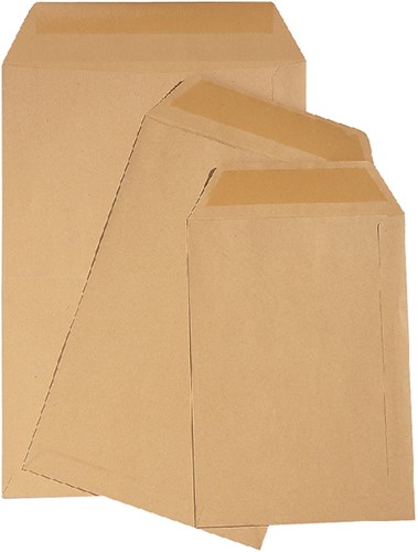 Envelop Quantore loonzak 65x105 70gr bruin 1000 stuks