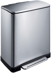 Pedaalemmer EKO E-Cube 18+28 liter rvs