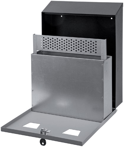 Wandasbak met binnenemmer zwart/grijs-2