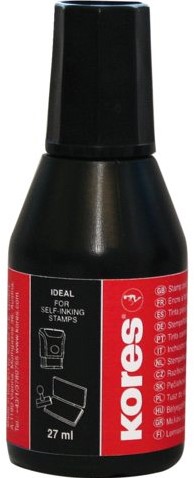 Stempelinkt Kores 27ml zwart