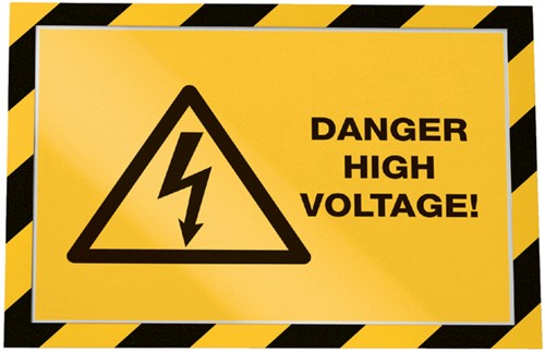 Duraframe Durable 4945130 security A4 magneet geel/zwart 5 stuks-3