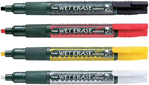 Krijtstift Pentel SMW26 1.5-4mm wit-2