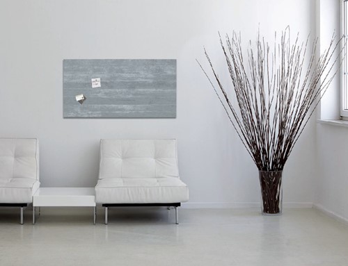 Glasbord Sigel magnetisch 910x460x15mm beton design-1