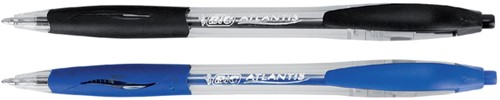 Balpen Bic Atlantis classic grip clic M zwart valuepack 30+6 gratis-3