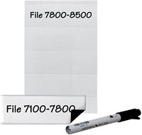 Etikethouder Djois 25x75mm magnetisch transparant 6 stuks-1